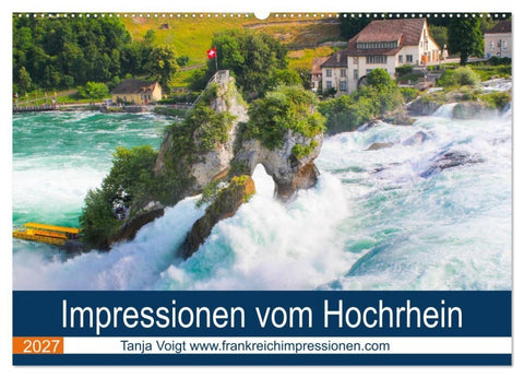 Impressionen vom Hochrhein (Wandkalender 2027 DIN A2 quer), CALVENDO Monatskalender