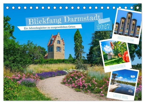 Blickfang Darmstadt! (Tischkalender 2027 DIN A5 quer), CALVENDO Monatskalender
