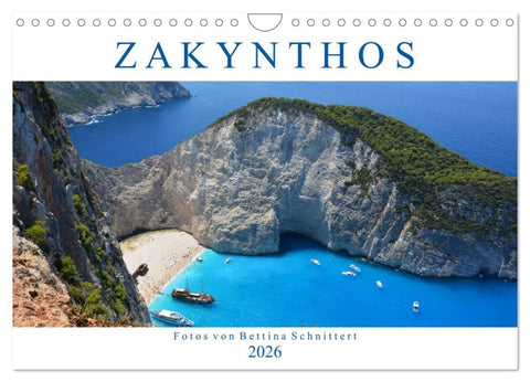 Zakynthos 2026 (Wandkalender 2026 DIN A4 quer), CALVENDO Monatskalender
