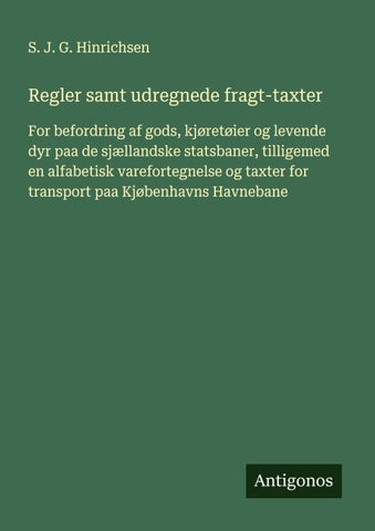 Regler samt udregnede fragt-taxter