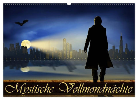 Mystische Vollmondnächte (Wandkalender 2027 DIN A2 quer), CALVENDO Monatskalender