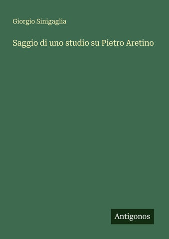 Saggio di uno studio su Pietro Aretino