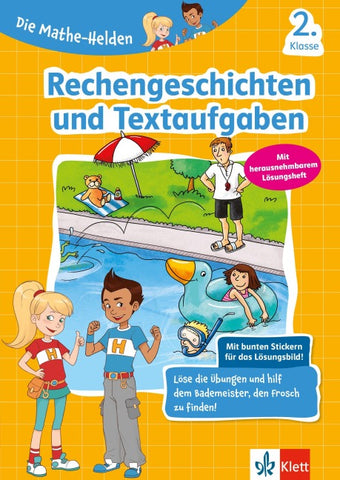 Klett Die Mathe-Helden: Rechengeschichten und Textaufgaben 2. Klasse