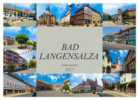 Bad Langensalza Impressionen (Wandkalender 2027 DIN A2 quer), CALVENDO Monatskalender