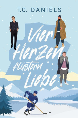 Vier Herzen flüstern Liebe