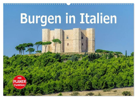 Burgen in Italien (Wandkalender 2026 DIN A2 quer), CALVENDO Monatskalender