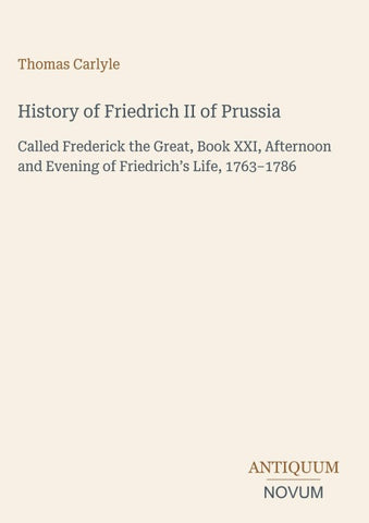 History of Friedrich II of Prussia