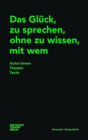 Das Glück, zu sprechen, ohne zu wissen, mit wem