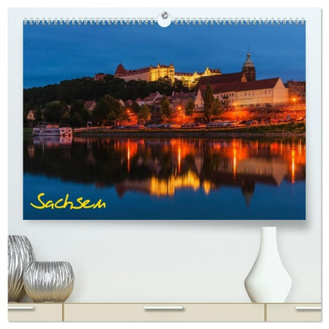 Sachsen (hochwertiger Premium Wandkalender 2027 DIN A2 quer), Kunstdruck in Hochglanz