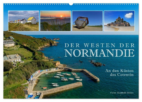 Der Westen der Normandie - An den Küsten des Cotentin (Wandkalender 2027 DIN A2 quer), CALVENDO Monatskalender