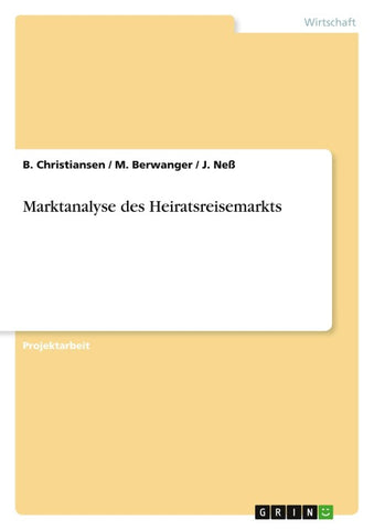 Marktanalyse des Heiratsreisemarkts