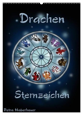 Drachen-Sternzeichen (Wandkalender 2026 DIN A2 hoch), CALVENDO Monatskalender