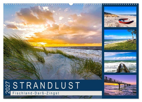STRANDLUST: Fischland-Darß-Zingst (Wandkalender 2027 DIN A2 quer), CALVENDO Monatskalender
