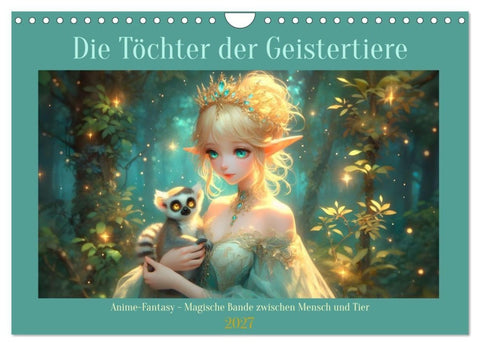 Die Töchter der Geistertiere (Wandkalender 2027 DIN A4 quer), CALVENDO Monatskalender