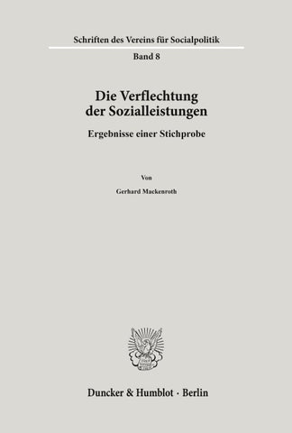 Die Verflechtung der Sozialleistungen.