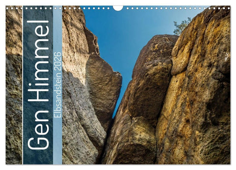 Gen Himmel - Elbsandstein (Wandkalender 2026 DIN A3 quer), CALVENDO Monatskalender