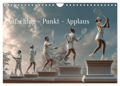 Aufschlag – Punkt – Applaus (Wandkalender 2027 DIN A4 quer), CALVENDO Monatskalender
