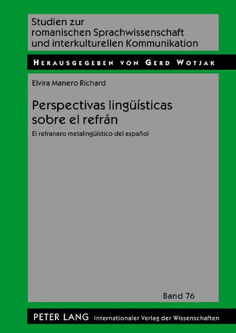 Perspectivas lingüísticas sobre el refrán