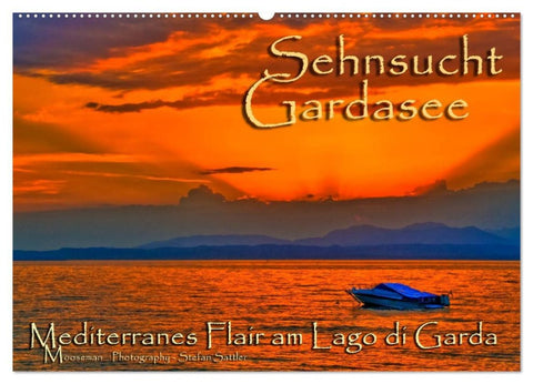 Sehnsucht Gardasee - Mediterranes Flair am Lago di Garda (Wandkalender 2026 DIN A2 quer), CALVENDO Monatskalender