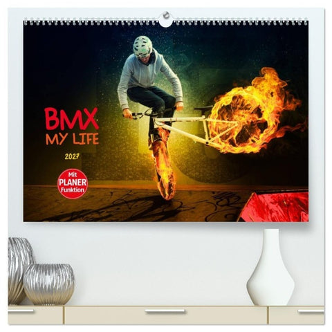 BMX My Life (hochwertiger Premium Wandkalender 2027 DIN A2 quer), Kunstdruck in Hochglanz