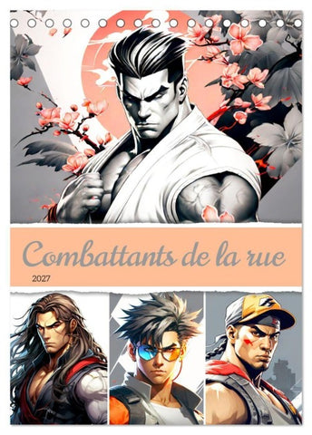 Combattants de la rue (Calendrier de bureau 2027 DIN A5 horizontal), CALVENDO calendrier mensuel