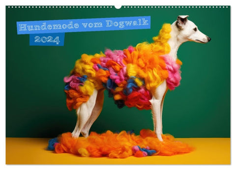 Hundemode vom Dogwalk (Wandkalender 2026 DIN A2 quer), CALVENDO Monatskalender