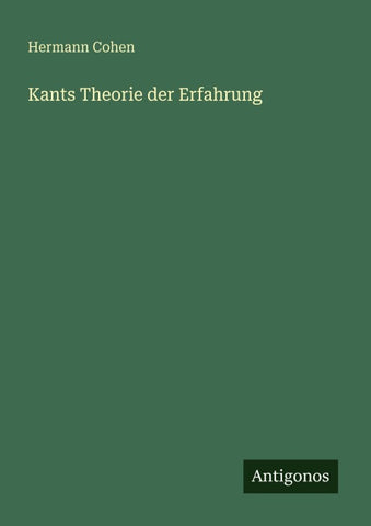 Kants Theorie der Erfahrung