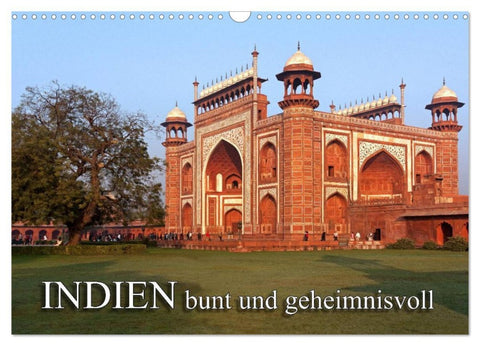 INDIEN - bunt und geheimnisvoll (Wandkalender 2026 DIN A3 quer), CALVENDO Monatskalender