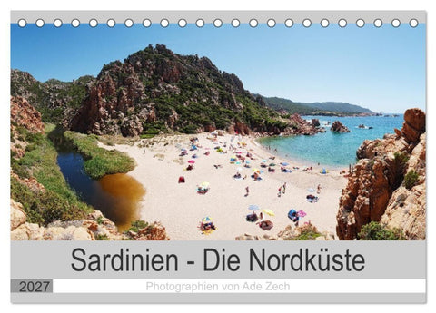 Sardinien - Die Nordküste (Tischkalender 2027 DIN A5 quer), CALVENDO Monatskalender