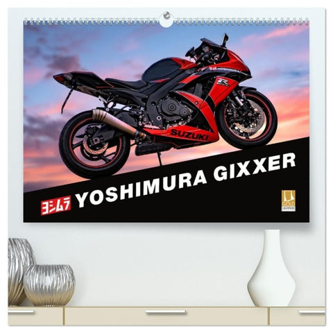 Yoshimura Gixxer Limited Edition (hochwertiger Premium Wandkalender 2027 DIN A2 quer), Kunstdruck in Hochglanz