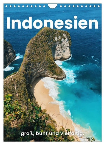 Indonesien - groß, bunt und vielfältig. (Wandkalender 2027 DIN A4 hoch), CALVENDO Monatskalender