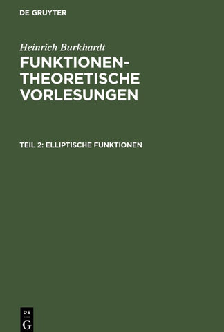 Elliptische Funktionen