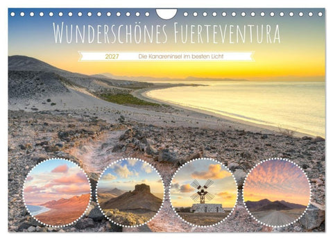 Wunderschönes Fuerteventura (Wandkalender 2027 DIN A4 quer), CALVENDO Monatskalender