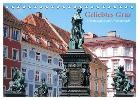 Geliebtes Graz. Schmuckstück und Herzensstadt (Tischkalender 2027 DIN A5 quer), CALVENDO Monatskalender