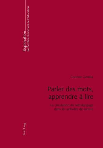 Parler des mots, apprendre à lire