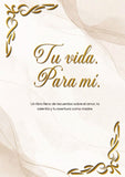 Tu vida. Para mí.