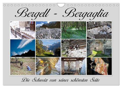 Bergell - Bergaglia (Wandkalender 2027 DIN A4 quer), CALVENDO Monatskalender