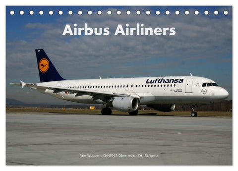 Airbus Airliners (Tischkalender 2027 DIN A5 quer), CALVENDO Monatskalender