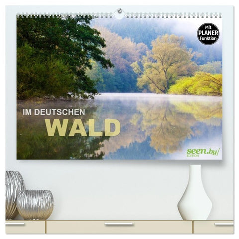 Im Deutschen Wald 2026 - ein Notizkalender (hochwertiger Premium Wandkalender 2026 DIN A2 quer), Kunstdruck in Hochglanz