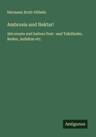 Ambrosia und Nektar!