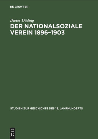 Der Nationalsoziale Verein 1896–1903