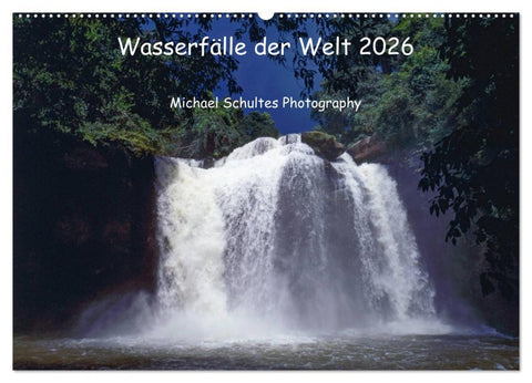 Wasserfälle der Welt 2026 (Wandkalender 2026 DIN A2 quer), CALVENDO Monatskalender