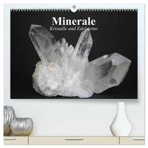 Minerale. Kristalle und Edelsteine (hochwertiger Premium Wandkalender 2027 DIN A2 quer), Kunstdruck in Hochglanz