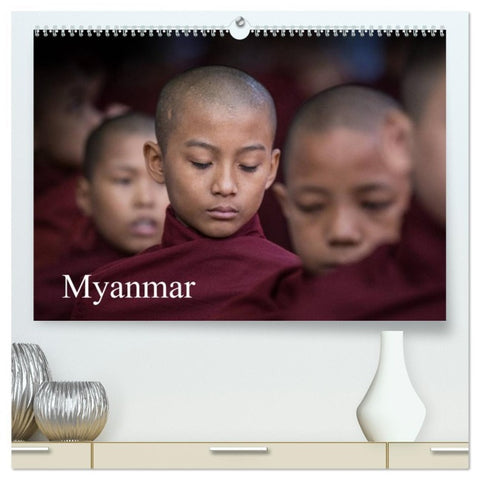 Myanmar 2026 (hochwertiger Premium Wandkalender 2026 DIN A2 quer), Kunstdruck in Hochglanz