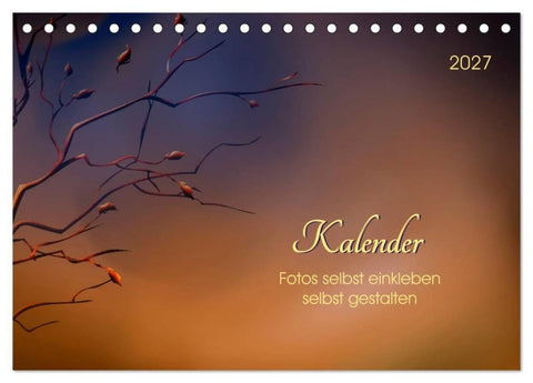 Kalender, Fotos selbst einkleben, selbst gestalten (Tischkalender 2027 DIN A5 quer), CALVENDO Monatskalender