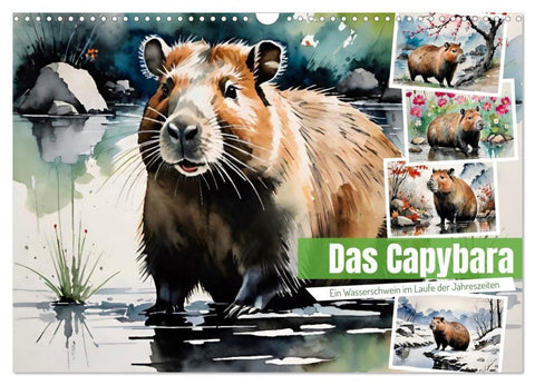 Das Capybara (Wandkalender 2027 DIN A3 quer), CALVENDO Monatskalender