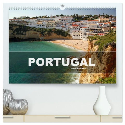 Portugal (hochwertiger Premium Wandkalender 2027 DIN A2 quer), Kunstdruck in Hochglanz