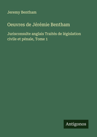 Oeuvres de Jérémie Bentham
