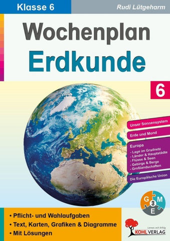 Wochenplan Erdkunde / Klasse 6