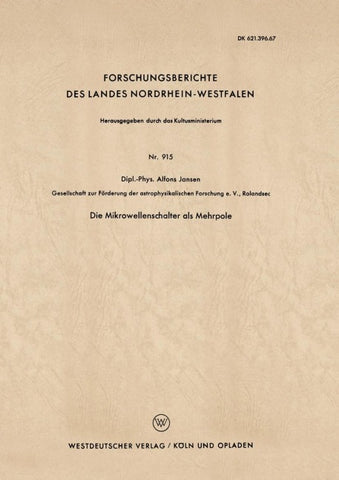 Die Mikrowellenschalter als Mehrpole
